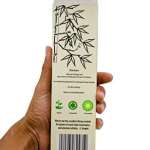 Bamboo Straws Drinking Reusable- Includes FREE Cleaning Brush and FREE Travel Pouch- Eco-Friendly, Zero Waste, Compostable and Biodegradable Straw for Tea, Coffee, Water and Juice- 10-Pack