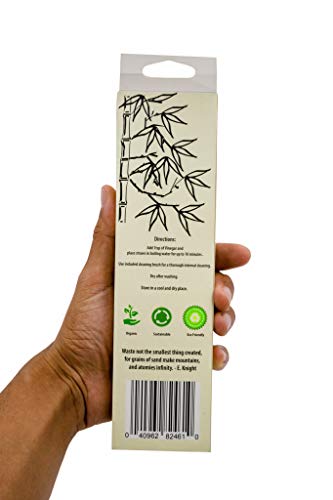 Bamboo Straws Drinking Reusable- Includes FREE Cleaning Brush and FREE Travel Pouch- Eco-Friendly, Zero Waste, Compostable and Biodegradable Straw for Tea, Coffee, Water and Juice- 10-Pack