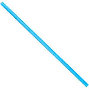 500-Pack PLA Disposable Drinking Straws, Plant Based, Alternative to Plastic Straws, Blue 8.3"