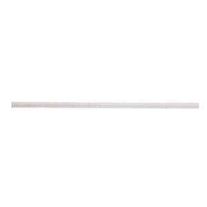 tablecraft – straws – 10" (8mm) – paper, solid white, unwrapped, 500 per pack