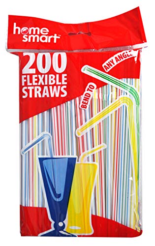 Home Smart Flexible Straws 200 Count