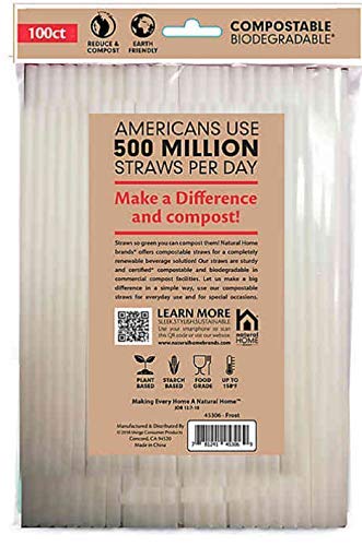 100 Compostable Straws (100)