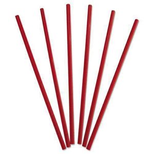 dixie gw104 wrapped giant straws 10 1/4-inch polypropylene red 300/box 4 boxes/carton