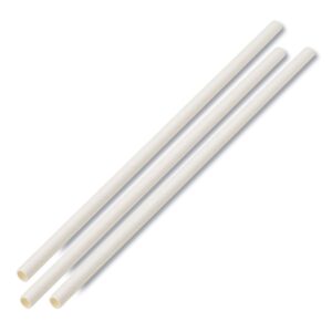 boardwalk unwrapped paper straws, 7 3/4" x 1/4" white, 4800/carton (bwkpprstrwuw)