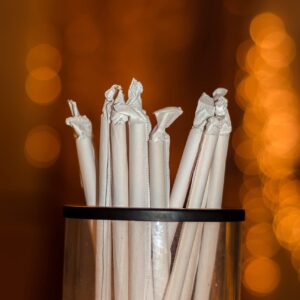 Concession Essentials Wrapped Giant Milkshake Straws. Pack of 300 Straws with a Bonus Gift. 5/16 Inch Thick Premium Straws 300 Pack. Paper-Wrapped, Clear, Thick, & Giant Sized 8mm Thick