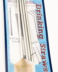 CocoDrill Coconut Opener Tool + Reusable Straw -COMBO PACK - Stainless Steel Drinking - 1 metal straw + Cleaner - Eco Friendly, SAFE, NON-TOXIC