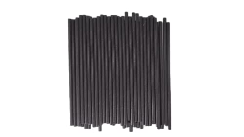 Black Paper Straws, 250Count, 7.75X0.24 inch, Strong and Durable Paper Straws for Drinks, Disposable Drinking Straws Bulk