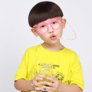 10pcs Kids Straws Straw Glasses Kids Eyeglasses Straws Straw Eyeglasses Party Drinking Straw Kids Drinking Straw Automatic Child