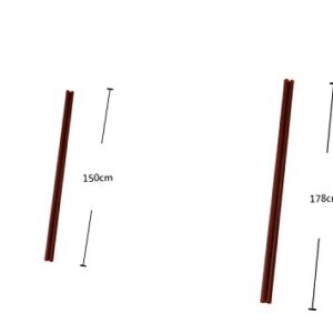 Wowlife 5.9 inch/6.8inch Disposable Two-place Sucker Straws Stirrer Coffee Drinking Straws