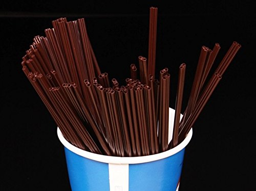 Wowlife 5.9 inch/6.8inch Disposable Two-place Sucker Straws Stirrer Coffee Drinking Straws