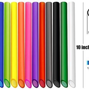 ALINK 12 Reusable Boba Straws + 4 Silicone Boba Tea Straws