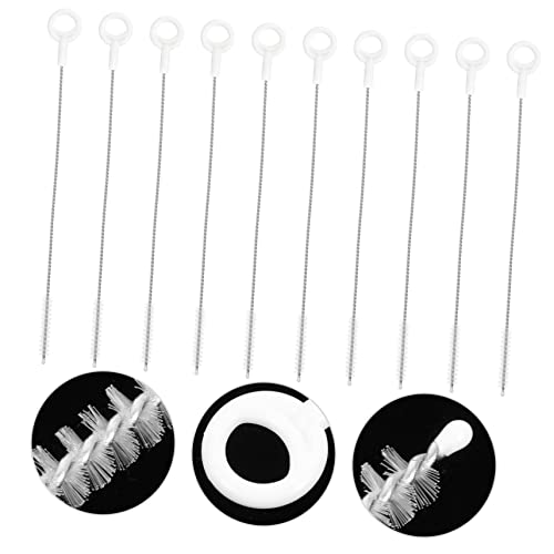 BESPORTBLE 40 pcs Straw Brush Metal Water Bottle Stainless Straws Stainless Cleaner Reusable Straw Cleaner Straw Cleaning Brush Milk Bottle Cleaning Stainless Steel Brush Small Brush