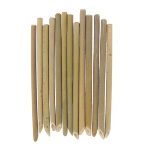 bamboomn brand - 7" organic reusable bamboo drinking straws - 100 pieces