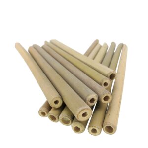 BambooMN Brand - 7" Organic Reusable Bamboo Drinking Straws - 100 Pieces