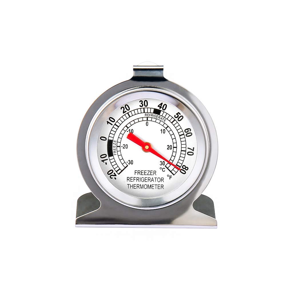 Stainless Steel Refrigerator Freezer Thermometer Large Dial Thermometer (12 Pack)