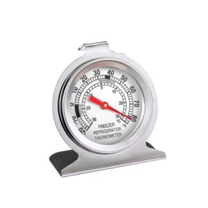 Stainless Steel Refrigerator Freezer Thermometer Large Dial Thermometer (12 Pack)