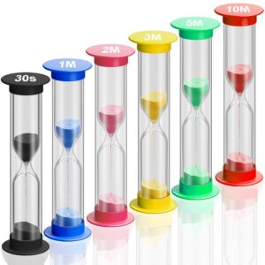 2 Minute Sand Timer for Kids, Unbreakable Acrylic Hourglass Sand Clock, Small Colorful Sand Watch 2 min, Plastic Hour Glass Sandglass for Kids, Games, Classroom, Toothbrush Timer (Blue)