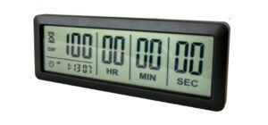 digital 999 days countdown timer display time for retirement vacation exam wedding lab kitchen project meeting(2c batteries included)/black
