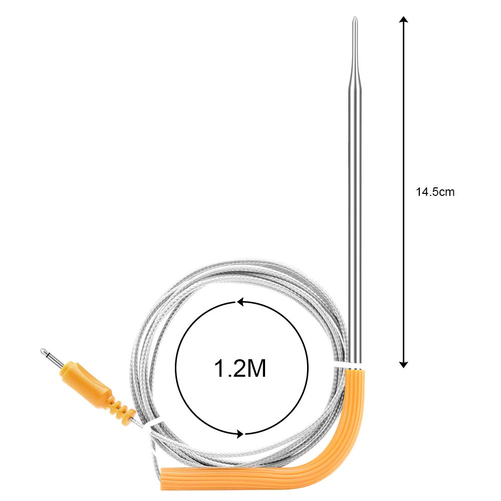 Inkbird WiFi Meat Thermometer IBBQ-4T Replacement Colored Probe 4-Pack Kit only Compatible with Meat Thermometer IBBQ-4T (Only for IBBQ-4T thermometers)