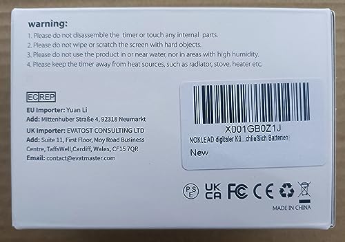 NOKLEAD Digital Kitchen Timer - Magnetic Countdown Count Up Timer with Large LED Display, 2 Brightness, Loud Volume, Easy for Cooking and for Kids Teachers and Seniors to Use (Batteries Included)