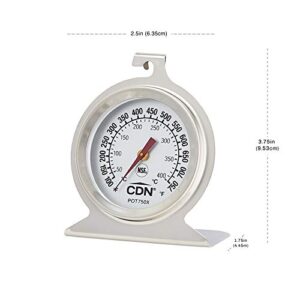 CDN POT750X ProcAccurate High Heat Oven Thermometer,Silver