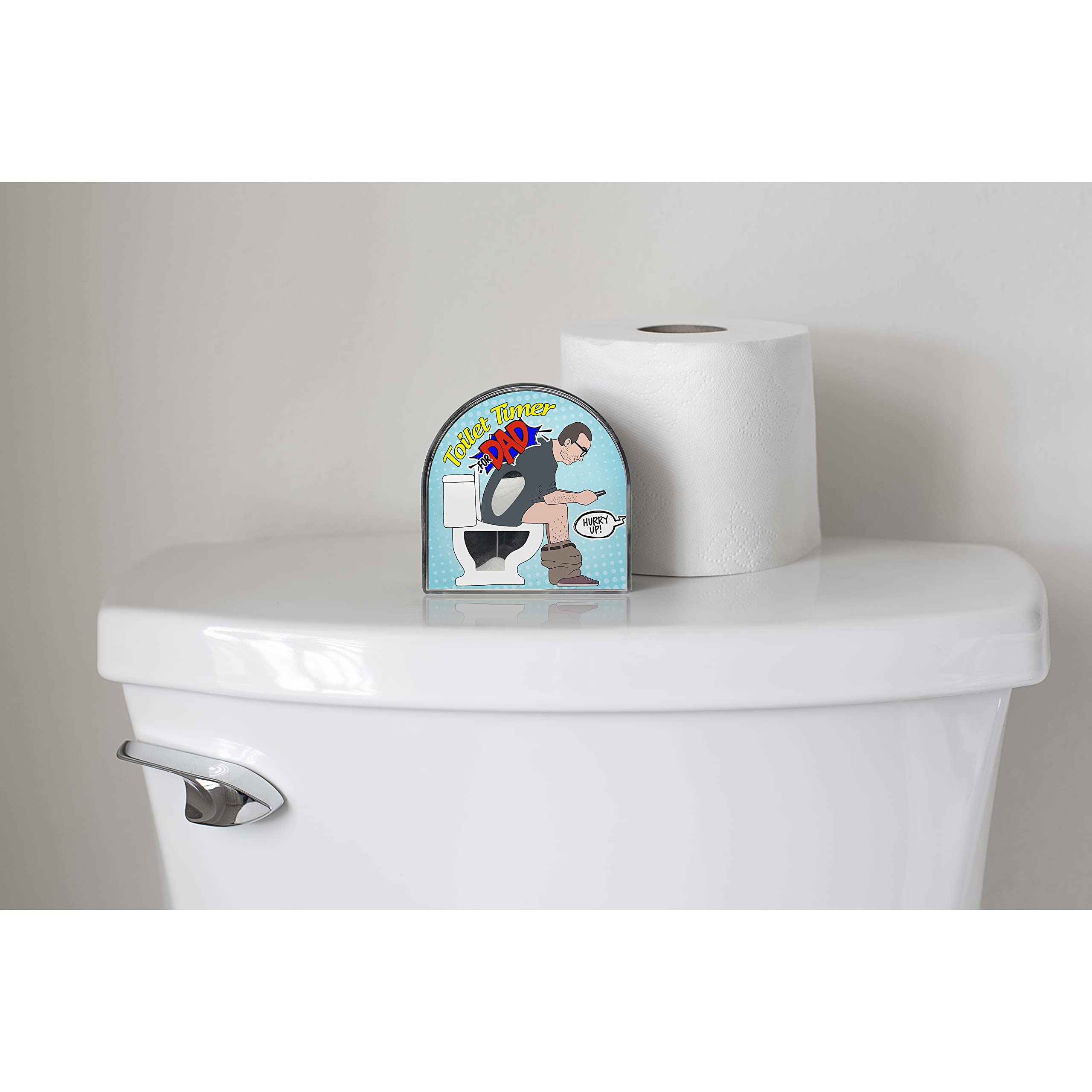 Katamco Toilet Timer (Dad), Funny Gift for Men, Husband, Dad, Birthday, Christmas, Stocking Stuffer. As seen on Shark Tank.