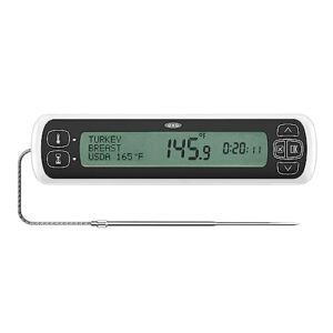 oxo good grips chef's precision digital leave-in thermometer, stainless steel, 1 count