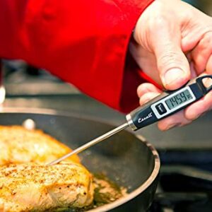 Escali DH1 Gourmet Digital Meat Thermometer with Extra Long Probe, NSF Certified, Black