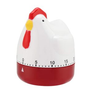 sugoyi cooking timer magnet, lovely chicken timer mechanical kitchen cooking alarm clock for home decor timing reminder