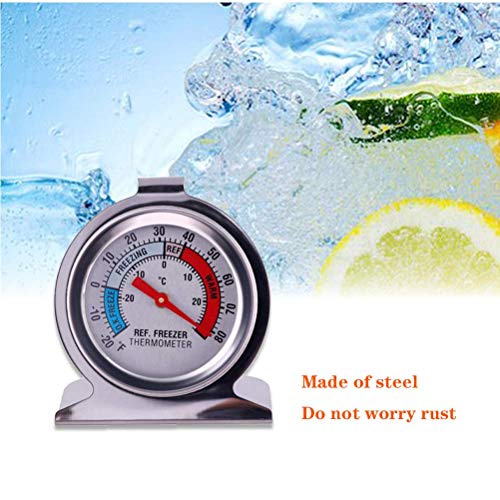 Refrigerator Freezer Large Dial Thermometer Aulufft 6 Pack Classic Series Fridge Freezer Alarm Thermometer Internal Temperature Gauge for Kitchen Refrigerator