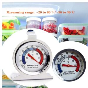 Refrigerator Freezer Large Dial Thermometer Aulufft 6 Pack Classic Series Fridge Freezer Alarm Thermometer Internal Temperature Gauge for Kitchen Refrigerator