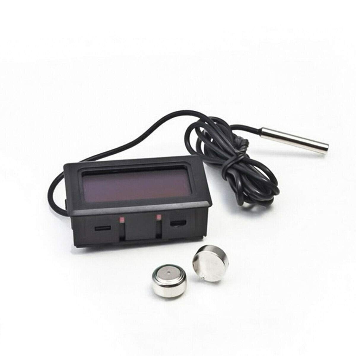 HiLetgo 5pcs Digital LCD Thermometer Temperature Digital LCD Fridge Thermometer Water Temperature with Probe Fahrenheit