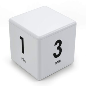 cube timer,pretmess gravity flip kitchen timer for time management and countdown settings 1-3-5-10 minutes