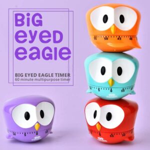 Cute Kitchen Timer-Loud Eagle Mechanical Boiled Egg Timer for Cooking,Sports,Beauty,Study (Blue Eagle)