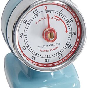 Kikkerland Vintage Streamline Kitchen Timer, Blue