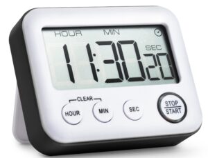 multi-function timer,count down + alarm clock (black)