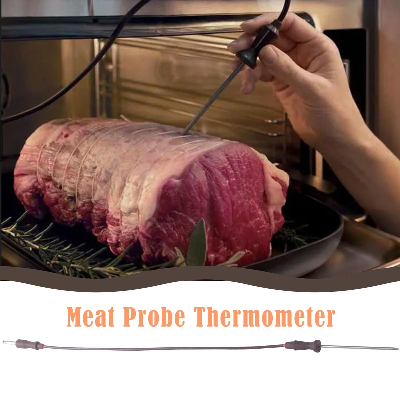 00755060 Meat Probe Thermometer Compatible with Thermador, Bosch, BSH Range Stove, Oven, Grill, Baker,Replace 492332 00492332