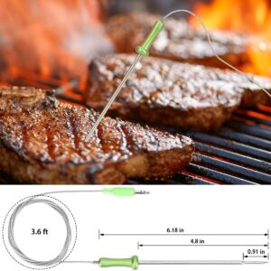 Grilling Meat Thermometer Replacement Probe Thermometer Probe Ultra Accurate for ENZOO TAIMASI Te-Rich BOYON MOICO CloudBBQ Amzdeal Franker