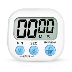 vdkidkt digital kitchen timer for cooking, multi-function electronic timer, big digits loud alarm strong magnetic backing, classroom timers for teachers