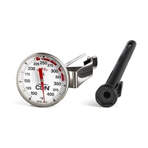 cdn - proaccurate candy & deep fry thermometer - insta-read, nsf certified,silver,1 ea