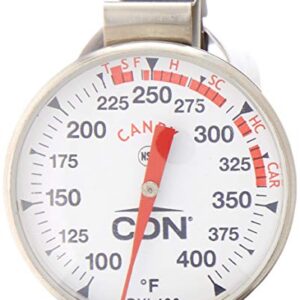 CDN - ProAccurate Candy & Deep Fry Thermometer - Insta-Read, NSF Certified,Silver,1 EA