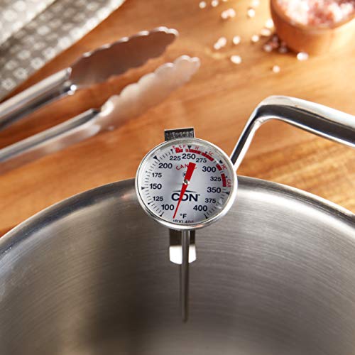 CDN - ProAccurate Candy & Deep Fry Thermometer - Insta-Read, NSF Certified,Silver,1 EA