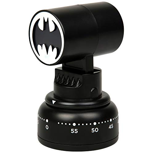 Batman Kitchen Timer - Bat Signal Lights Up When Time is Done - Cook Like a Super Hero - Great DC Justice League Gift for Men and Women