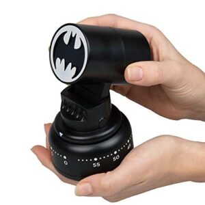 Batman Kitchen Timer - Bat Signal Lights Up When Time is Done - Cook Like a Super Hero - Great DC Justice League Gift for Men and Women