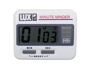 lux cu100 large number display, magnetic back kitchen digital count up/down timer, white