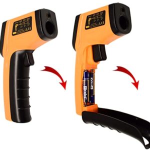 Infrared Thermometer Temperature Gun, Digital Thermometer Non-Contact Laser Infrared Ir Thermometer Gun(Not for Human) -58℉～752℉(-50℃～400℃) - Cooking Gun, Freezer Oven Thermometer