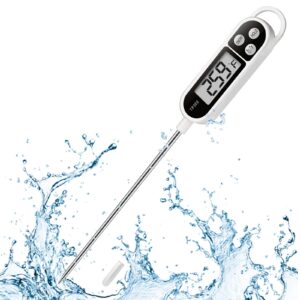 akeishe digital instant read water thermometer for liquid, food, cooking, meat, candy, tea, and milk, oil, kitchen gadgets, candle，digital food probe for kitchen,outdoor bbq and grilling