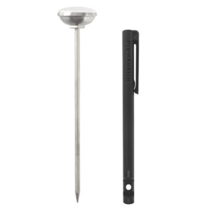 KitchenAid KQ901 Instant Read Food Thermometer for Kitchen or Grill, TEMPERATURE RANGE: 20F to 220F, 1 inch dial, Black