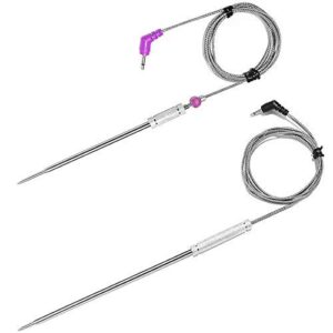 2-pack upgraded replacement probe for thermopro tp20 tp08s tp07 tp25 tp930 tp829 tp910 tp826,ultra accurate & fast meat temperature probe for tp20 tp17 tp-27 tp08s tp17h tp06s tp16s tp09 tp28