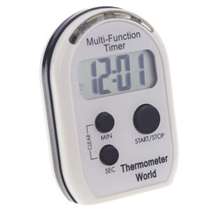 visual timer multi function with vibrating audible and flashing alarm - countdown timer ideal for the visually and hearing impaired